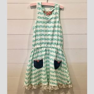 435 by Matilda Jane knit knit dress with lace NWT